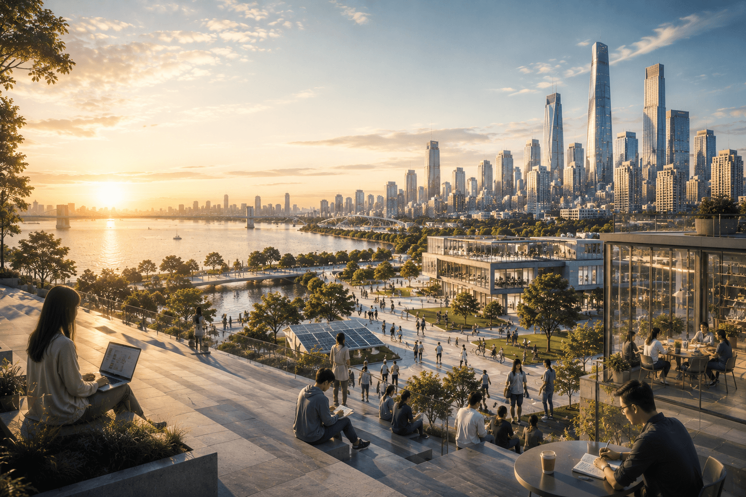 现代城市公共空间中的学习、交流与创造场景